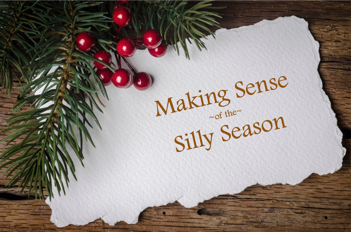 Making Sense of the Silly Season – Intro | A Sermon & A Study